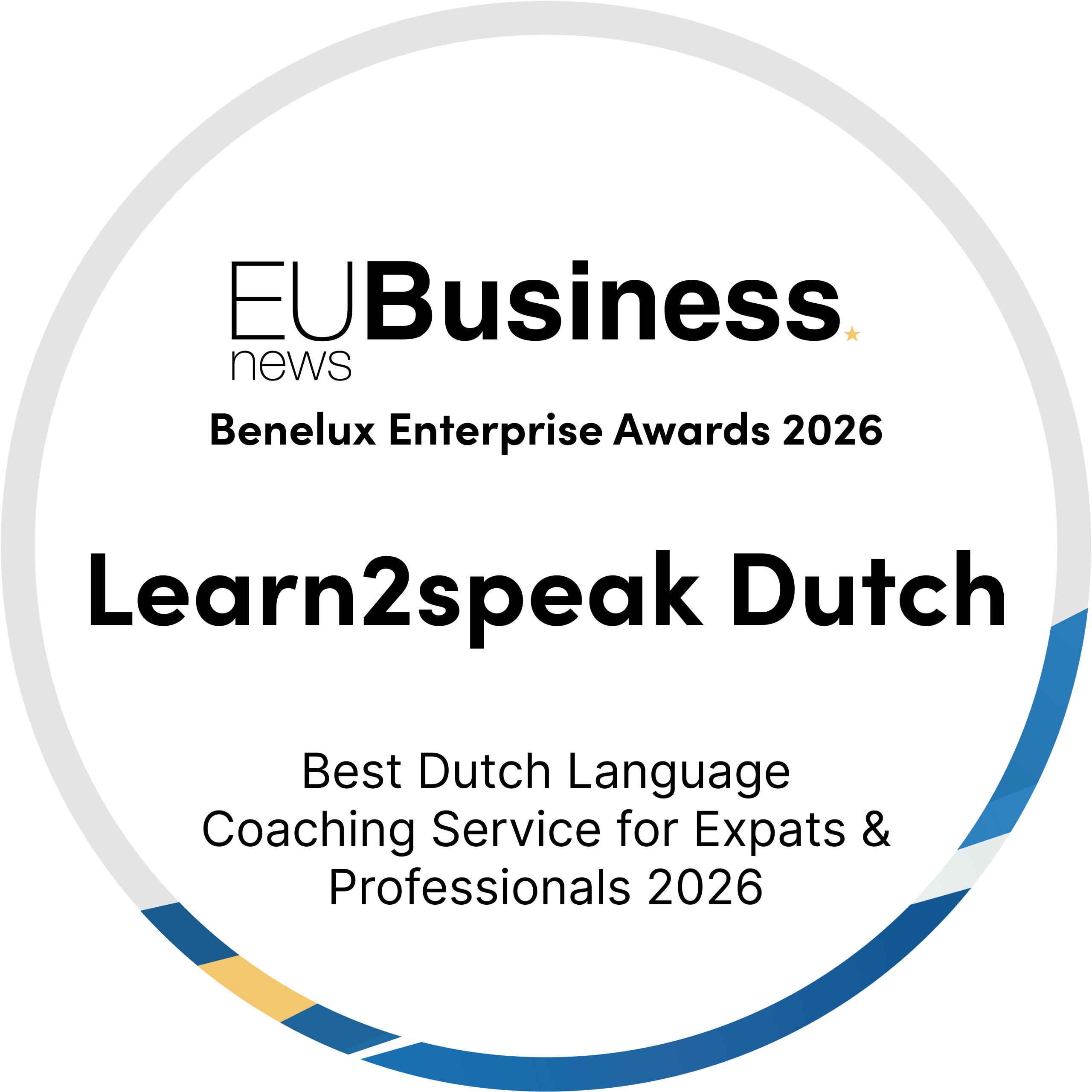 May26003_Learn2speak Dutch_Benelux Enterprise Awards 2026_Winners Badge